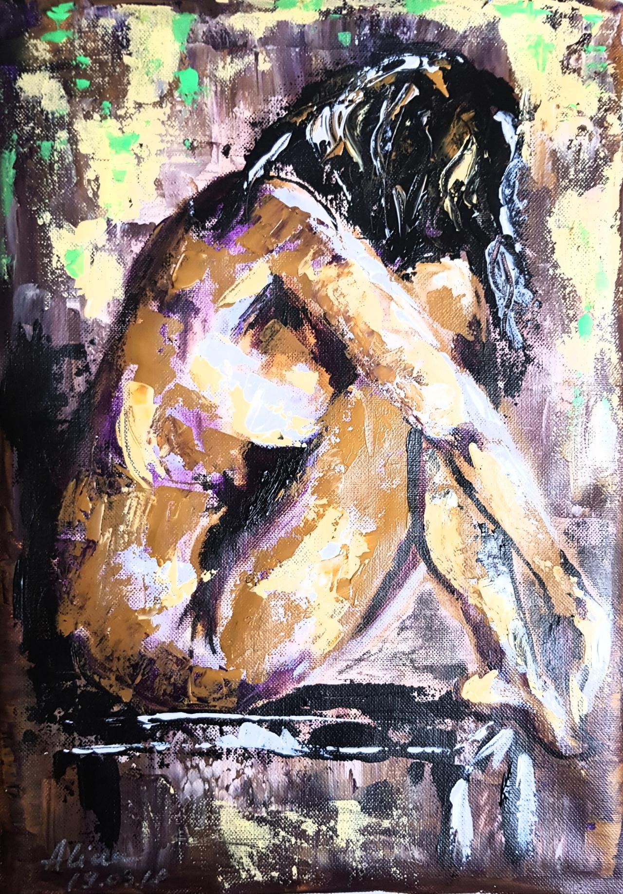 ArteDiAlina.com painting: waiting that day